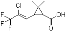 三氟氯菊酸, 功夫菊酸, Z-(1R,S)-順式-2,2-二甲基-3-(2-氯-3,3,3-三氟-1-丙烯基)環(huán)丙烷羧酸, CAS #: 72748-35-7